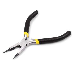 LEONTOOL ミニ丸ペンチ 120mm 切断可能 ピン曲げペンチ 丸やっとこ 小型 軽量 ペンチ アクセサリー用 ジュエリー製作 手作り