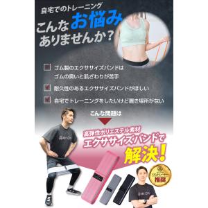 美尻 ヒップバンド トレーニングチューブ スト...の詳細画像3
