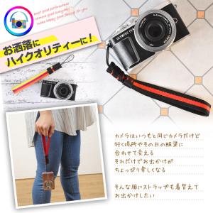 おしゃれ カメラストラップ カメラ ハンドスト...の詳細画像1