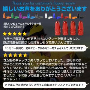 自転車 タイヤ バルブキャップ 仏式 英式 対...の詳細画像3