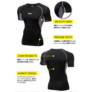 EMPT コンプレッションウェア メンズ 半袖...の詳細画像4