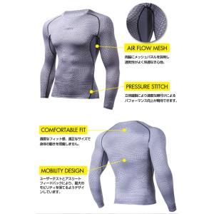 EMPT メンズ コンプレッションウェア 長袖...の詳細画像4