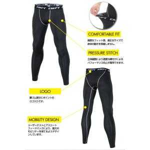 EMPT コンプレッションタイツ メンズ ロン...の詳細画像4