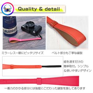 カメラストラップ レザー ハンドストラップ 革...の詳細画像4