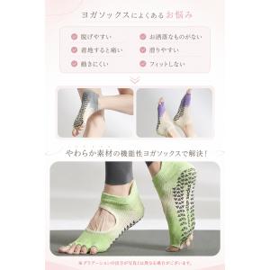 ヨガソックス 5本指 グラデーション つま先な...の詳細画像3