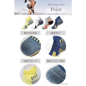 ランニングソックス メンズ 2 ランニング ソ...の詳細画像3