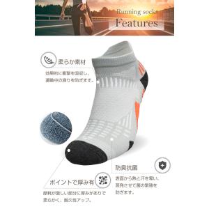 ランニングソックス メンズ 2 ランニング ソ...の詳細画像4