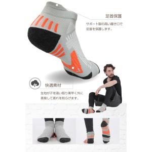 ランニングソックス メンズ 2 ランニング ソ...の詳細画像5