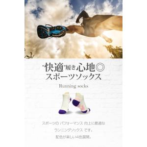 ランニングソックス レディース2 くるぶしソッ...の詳細画像2