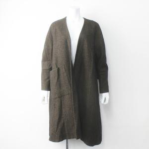 Deuxieme Classe（ドゥーズィエムクラス） ウール二重織ノーカラー