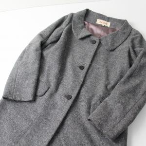 24AW/CONTESSA/PIACENZA/カシミヤラップコート/7/カシミア/BLK/71