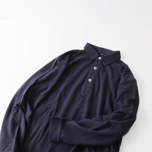 美品☆45R 45rpm 後染めリネン 908 グーグーシャツ ネイビー2 【公式通販】