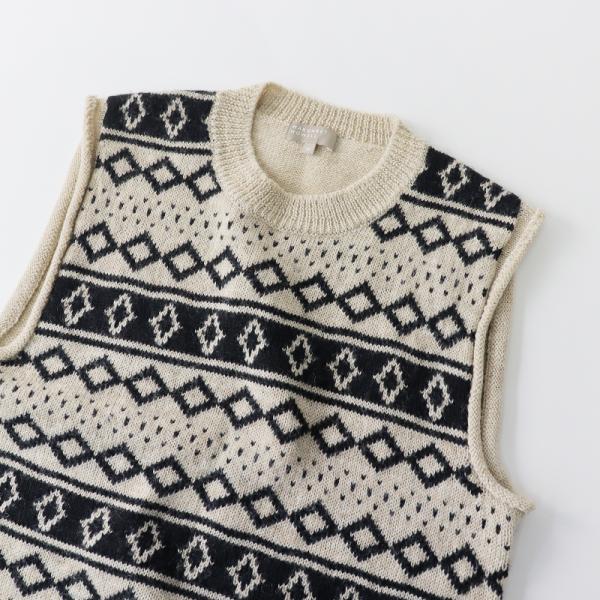 メンズ マーガレットハウエル MARGARET HOWELL ウール FAIRISLE SLIPOV...