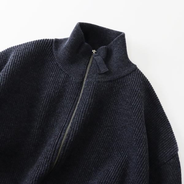 美品 202AW 今季 エーピーストゥディオ AP STUDIO new zip knit blou...