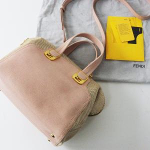 美品 フェンディ FENDI 8BL117 DUFFLE BAG CHAMELEON VIT カメレオン 2WAYハンドバッグ/ピンク ショルダーバッグ【2400013722582】｜tresorstore