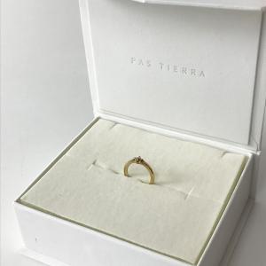 美品 パティエラ PAS TIERRA ダイヤモンドリング 0.04ct/ゴールド アクセサリー イ...