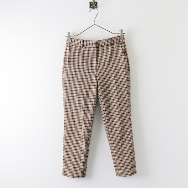 美品 セオリー Theory BISTRECH PLAID TAILORED TROUSER J ク...