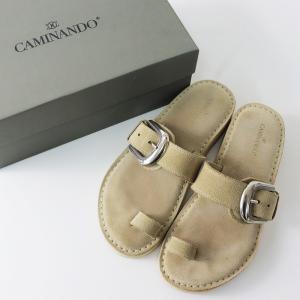 ドゥーズィエムクラス Deuxieme Classe 【CAMINANDO/カミナンド】 BUCKLE SANDAL バックルサンダル 37/ベージュ【2400013855419】｜tresorstore