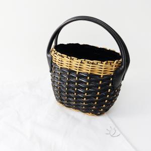 エバゴス ebagos *天然素材 かごバッグ*紅籐アセチあわあわバスケット