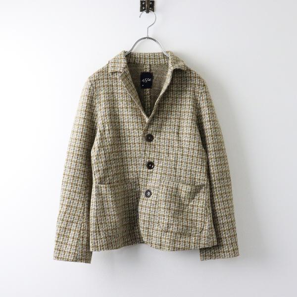 【ウィンターセール】美品 定価6万 フォーティファイブアール 45R 45rpm ジャージフラノの四...