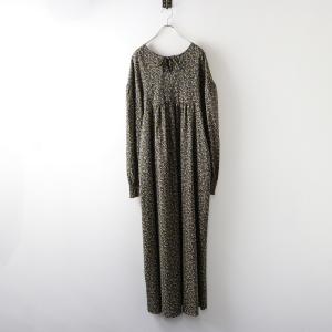 ハレルヤ HALLELUJAH インディゴ染めリネンギャザーワンピース 38  