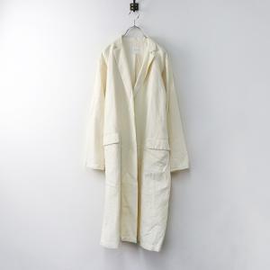 TOUJOURS 美品 定価10.4万 トゥジュー コットンリネンウールベルテッド  