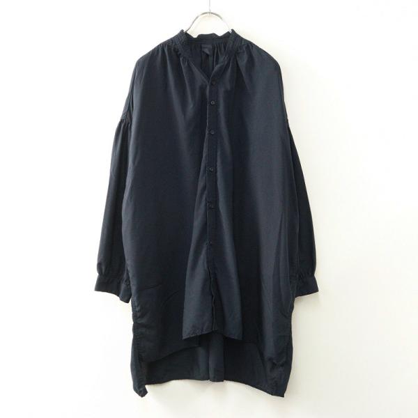 ノーコントロールエアー NO CONTROL AIR スパンローン製品染めスタンドカラーオーバーサイ...