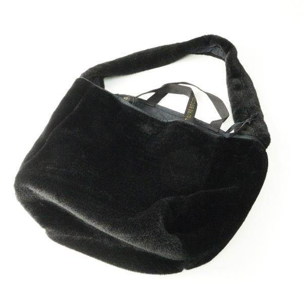 新品 未使用 サブラム SUBLIME ファー2ウェイショルダーバック ブラック┃2WAY もこもこ...