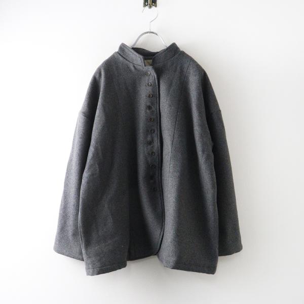 ナチュラン ゼロハチマブ 08Mab スタンドカラージャケット＼グレー コート ブルゾン アウター【...