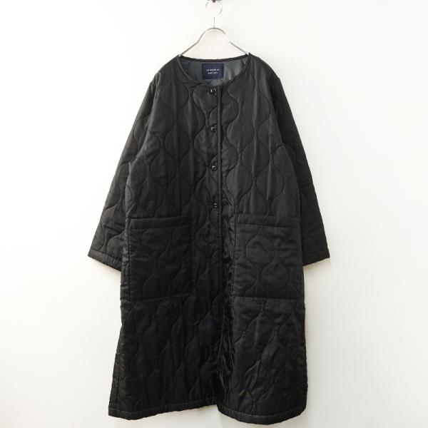 大きいサイズ アズノゥアズオオラカ AS KNOW AS olaca ノーカラー キルトコート 5｜...