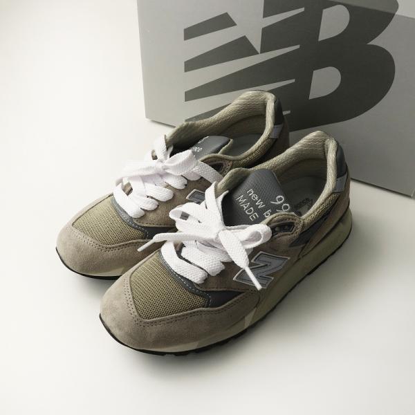 美品 ニューバランス NEW BALANCE U998GR スニーカー 23.0cm＼グレー シュー...