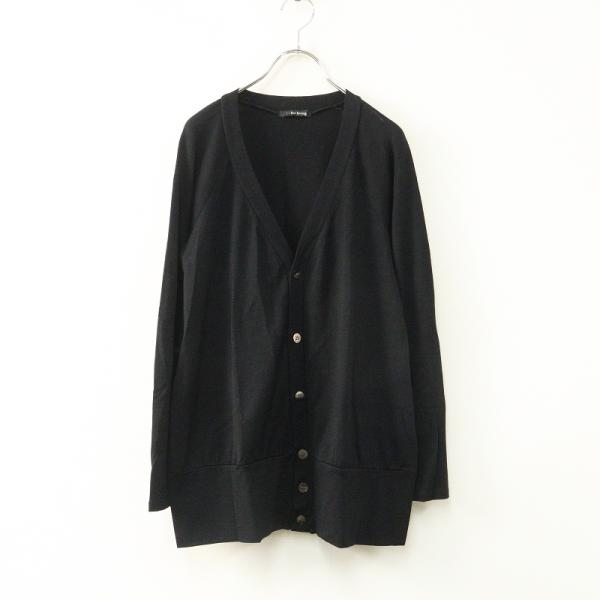 ワイズ フォーリビング Y's for living ウールストレッチ Vネック ニットカーディガン...