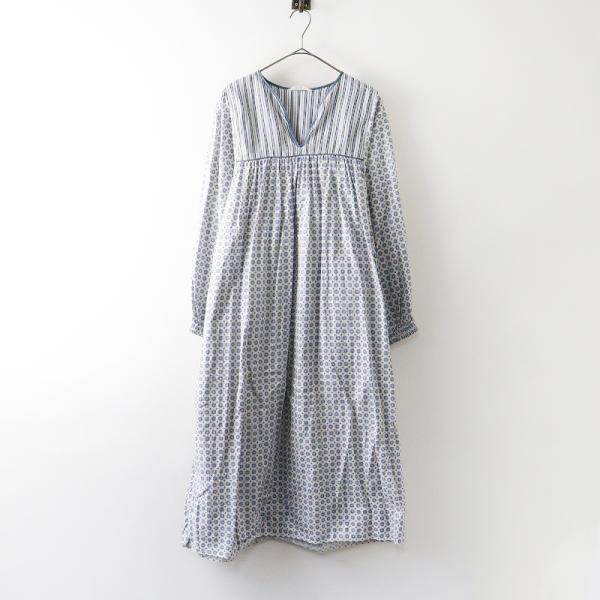 美品 トゥジュー TOUJOURS スリーピングシャツドレス 1＼ブルーグレー ワンピース コットン...