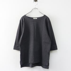 【期間限定価格】2025SS スタジオクリップ studio CLIP ボーダーカットソー M‖グレー×ブラック トップス プルオーバー Tシャツ【2400014927320】