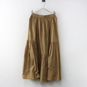 【期間限定価格】2023年 スタジオクリップ studio CLIP イージーギャザースカート F‖キャメル ボトムス ロング ウエストゴム【2400014927412】