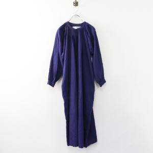 【期間限定価格】2026SS ヤエカ YAECA CANVAS DESIGN Gathered Smock Dress ギャザースモックドレス S｜ネイビー ワンピース【2400015029436】