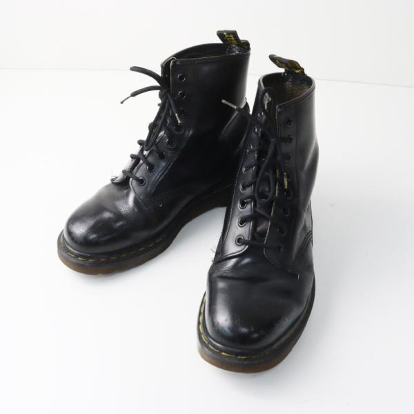 ドクターマーチン DR. MARTENS 8ホール ブーツ サイズ不明 ｜ブラック シューズ 本革 ...