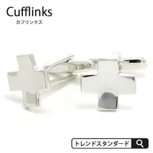 カフスボタン シルバー クロス 十字架 カフリンクス