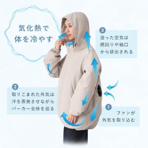 空調ウェア レディース ファンウェア モバイル...の詳細画像5