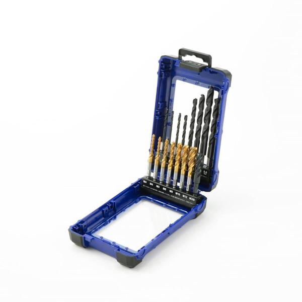 trial-c 六角軸タップ スパイラルタップ　下穴ドリルセット 16本組 M4 M5 M6 M8 ...