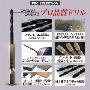 六角軸 ステンレス・鉄工用 ドリルビット キリ...の詳細画像4