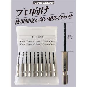 六角軸 ステンレス・鉄工用 ドリルビット キリ 3.5mm ケース(10 六角軸 ステンレス・鉄工用 ドリルビット キリ 3.5mm ケース(10