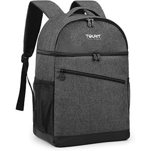 TOURIT Insulated Backpack Cooler LeakProof Backpack Lunch Box 28 Cans Doubl｜triangles-asia
