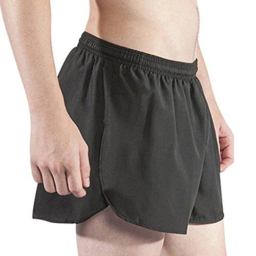 BOA Mens 3 Half Split Trainer Solid Running Short ...