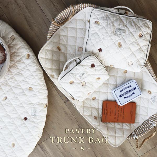【2/18 PM 4頃再入荷】【1点までネコポス可】pastry刺繍 トランクバッグ Sサイズ　ペス...