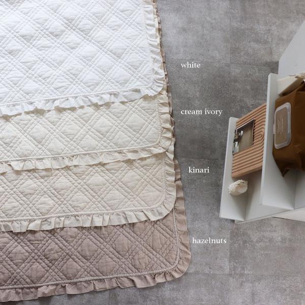 【7/7 PM 4時頃再入荷 hazelnut】中綿増量 french frill quilt ib...