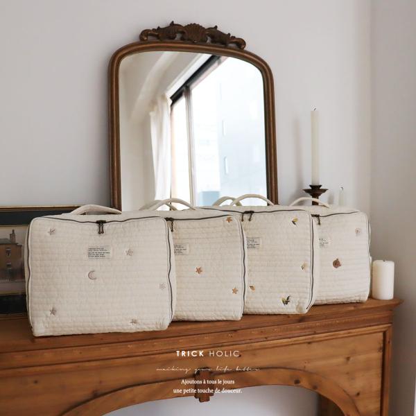 TRICK HOLIC quilting trunk bag 星と月 / くま / vintage ...
