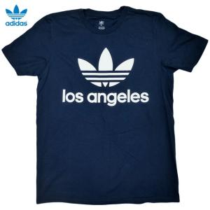 adidas ORIGINALS S/S Original Tee オリジナルス トレフォイル 半袖Tシャツ ロサンゼルス限定 紺【ゆうパケット対応】｜trickortreat