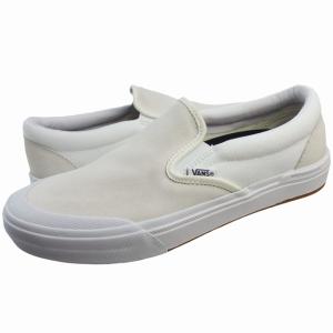 US企画 Vans BMX Slip-On バンズ スリッポン スウェード キャンバス スケート スニーカー ライダー Marshmallow White 白 Pop Cush