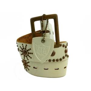 HTC エイチティーシー ダークブラウン レザーベルト 星柄 星座 PISCES